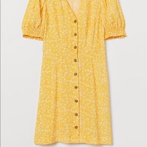 H&M Button down floral dress
